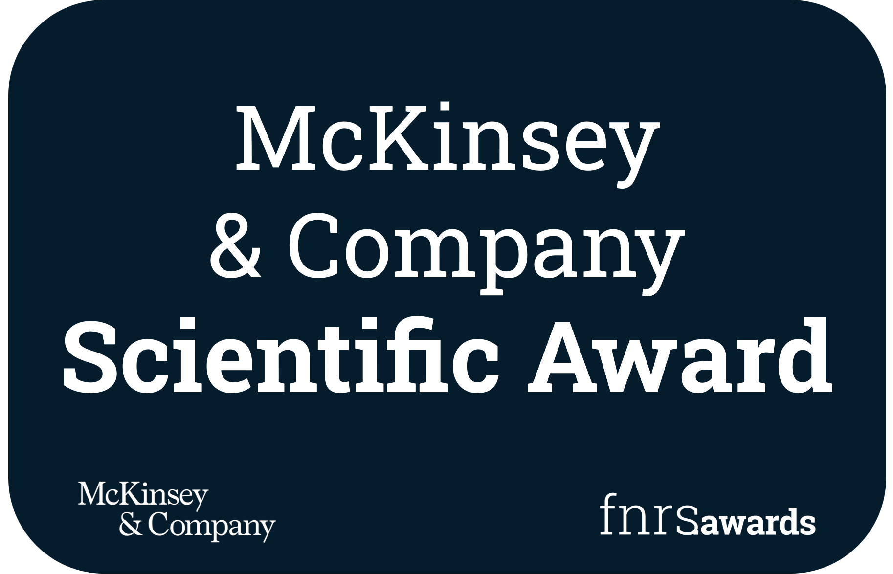 McKinsey & Company Scientific Award
